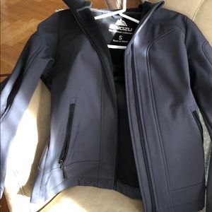 Fleece lines rain jacket